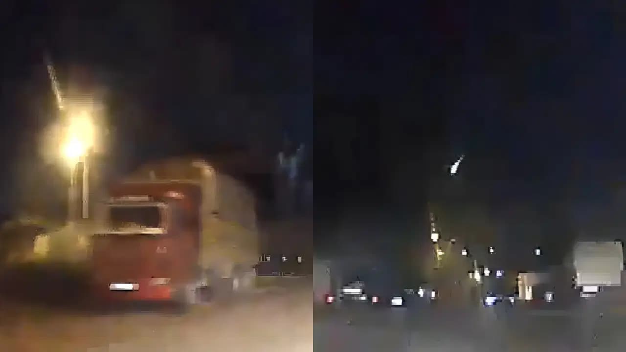 İstanbul semalarında ateş topu! Gök taşı atmosfere girerek şehri aydınlattı