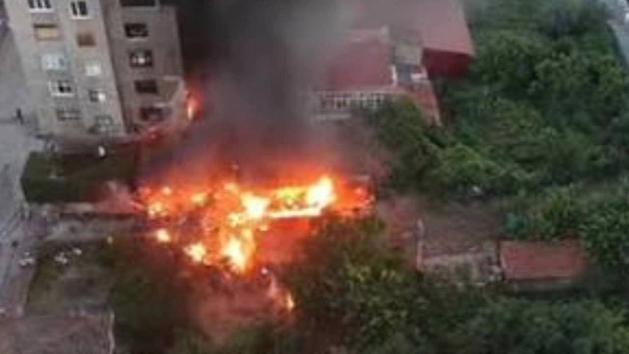 Samsun'da tüp deposunda patlama: Alevler 6. kattaki daireye sıçradı