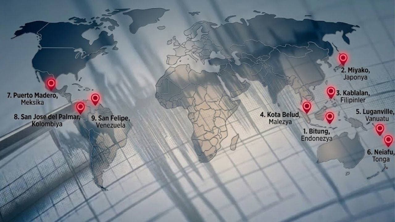 2026'nın Sarsıntı Haritası: Dünyayı Ayağa Kaldıran 7 ve Üzeri Depremler
