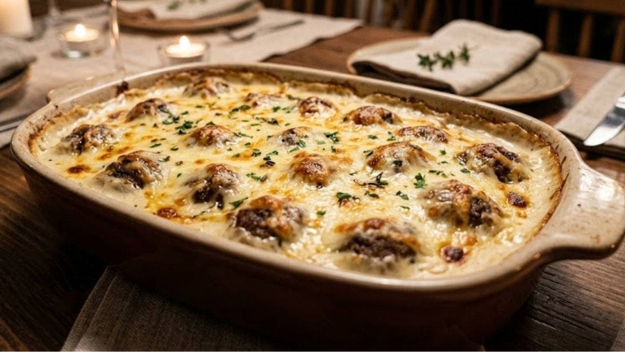 Restoranları aratmayan lezzet: Fırında beşamel soslu kaşarlı köfte tarifi
