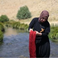 Sarız'ın kök boya ustası geleneği gelecek nesillere taşıyor