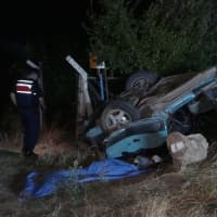 Kırıkkale'de feci kaza: Kontrolden çıkan otomobil şarampole devrildi, 1 ölü 2 ağır yaralı