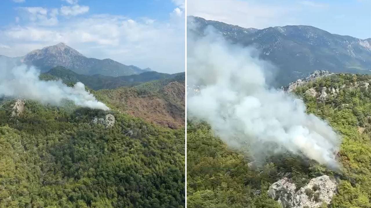Antalya'da orman yangını: Ekipler müdahale ediyor