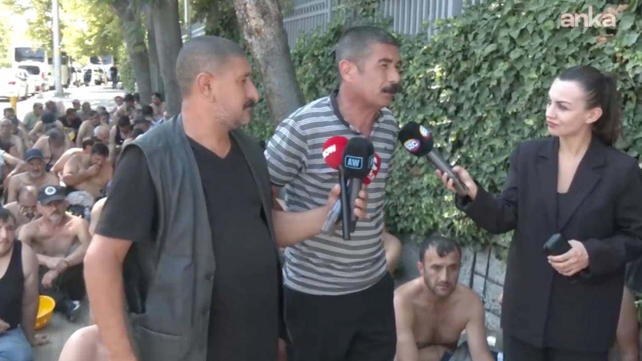 Maden işçilerinin eylemi bakanlık önünde sürüyor: Sendika yetkilisinin serbest bırakılması bekleniyor