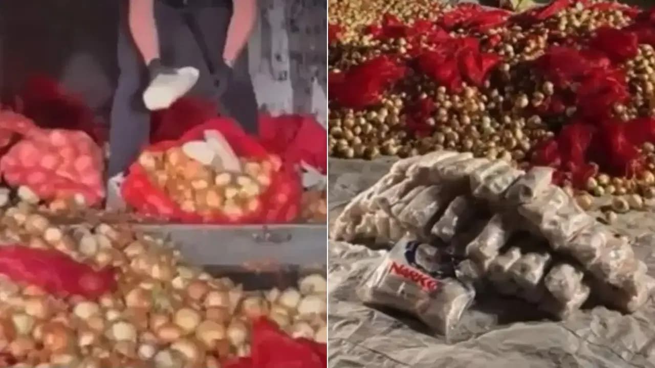 Ankara'da soğan yüklü TIR'dan 150 kilo metamfetamin çıktı