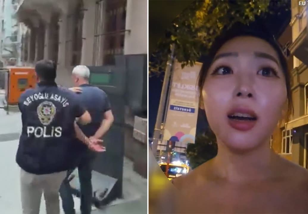 Taksim'de Güney Koreli yayıncıyı canlı yayında taciz etmişti: 59 yaşındaki şüpheli yakalandı