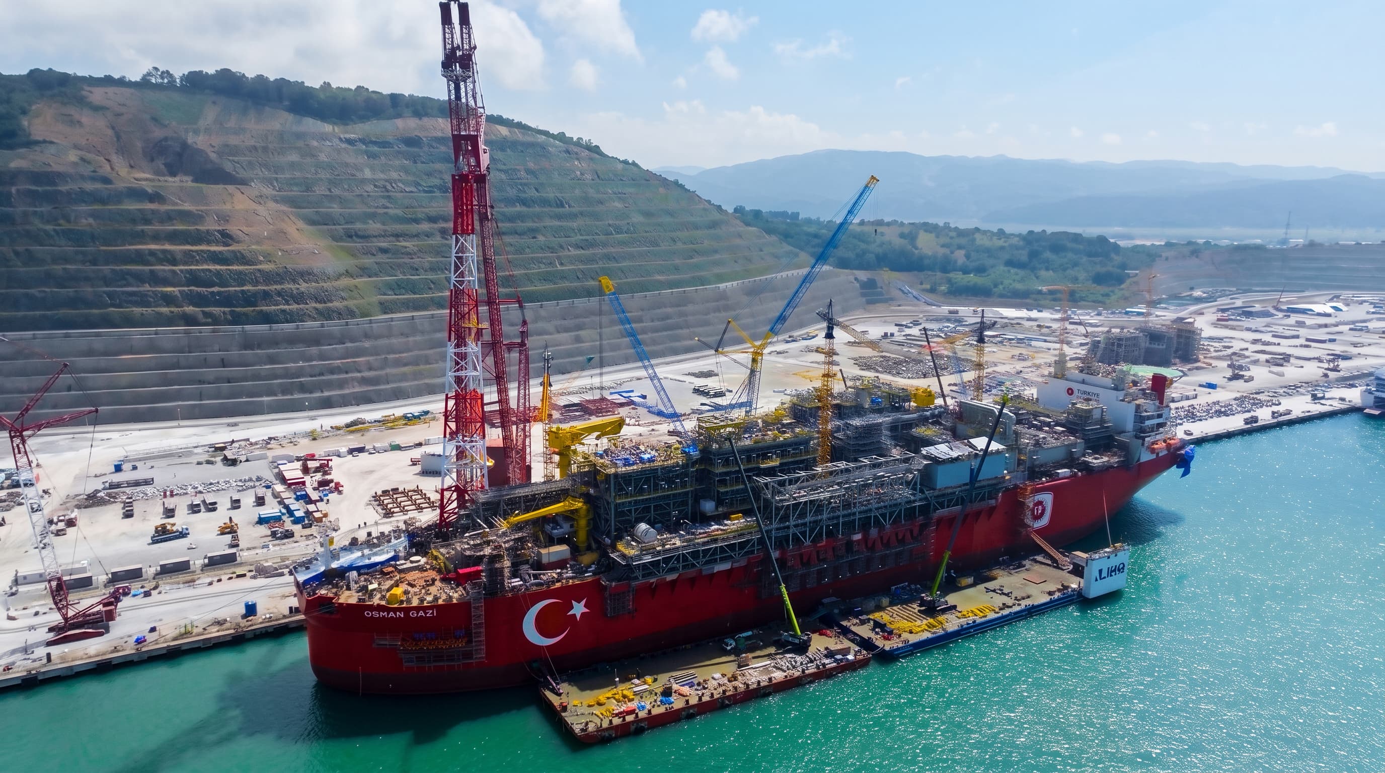 Osman Gazi'de kritik montaj tamamlandı: Platform Karadeniz'e gün sayıyor
