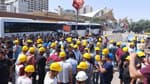 Ankara Valiliği'nin eylem yasağına rağmen maden işçileri hak mücadelesinden vazgeçmiyor