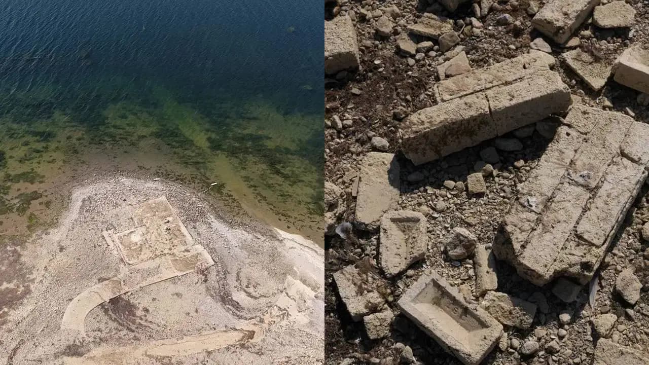 İngiltere'de kuraklık yarım asır önce sulara gömülen köyü ortaya çıkardı