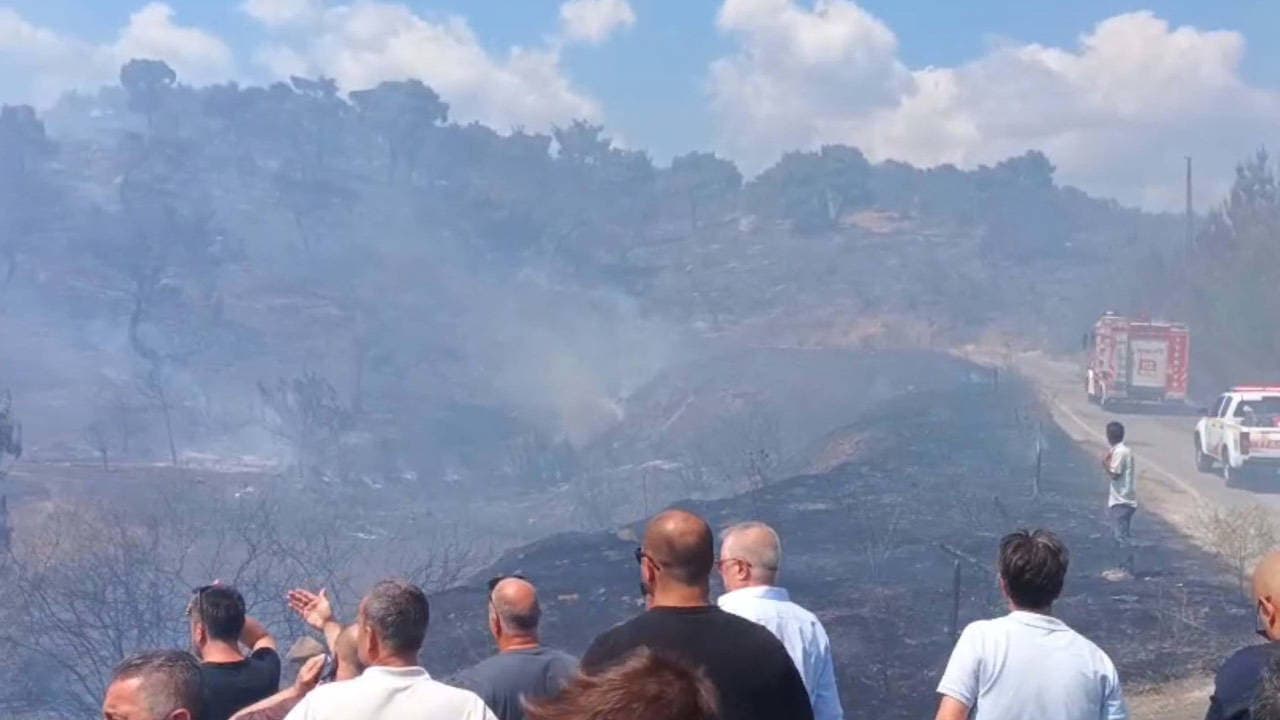 Balıkesir Edremit'te orman yangını: Alevler ormana sıçradı