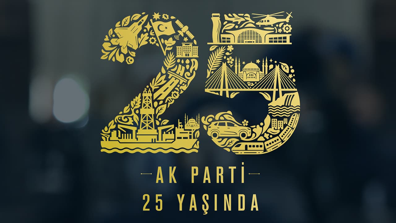 AK Parti'nin 25'inci yıl logosu: 24 yılın dev projeleri tek sembolde buluştu
