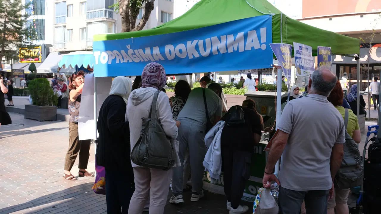 Alpu'da altın ve gümüş madeni projesine vatandaşlardan imza kampanyası
