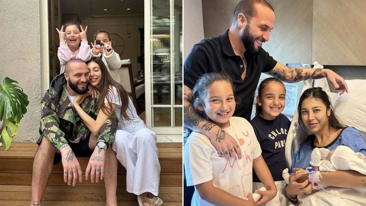 Berkay ve Özlem Ada Şahin çiftinin üçüncü bebek sevinci: Minik kızlarına Farsça bir isim verdiler
